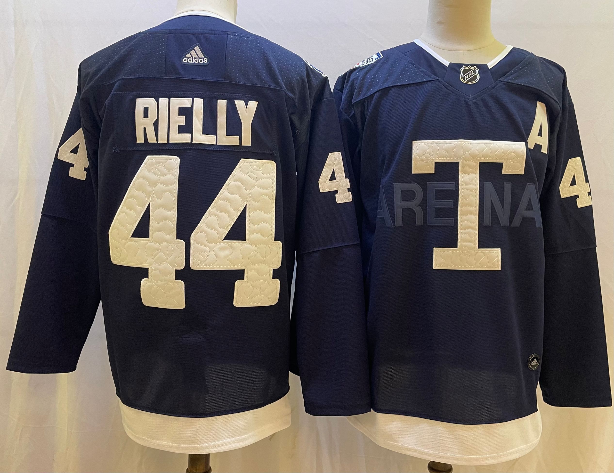 Men Toronto Maple Leafs #44 Rielly Blue Classic Edition 2022 Adidas NHL Jersey